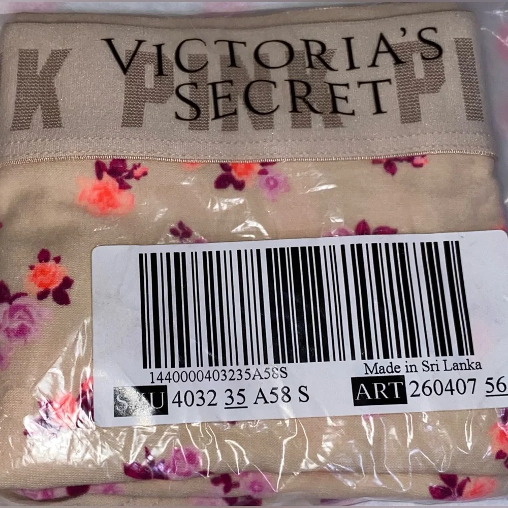 2 Pink Victoria ’s Secret cotton boyshort panties bundle pink Panties floral